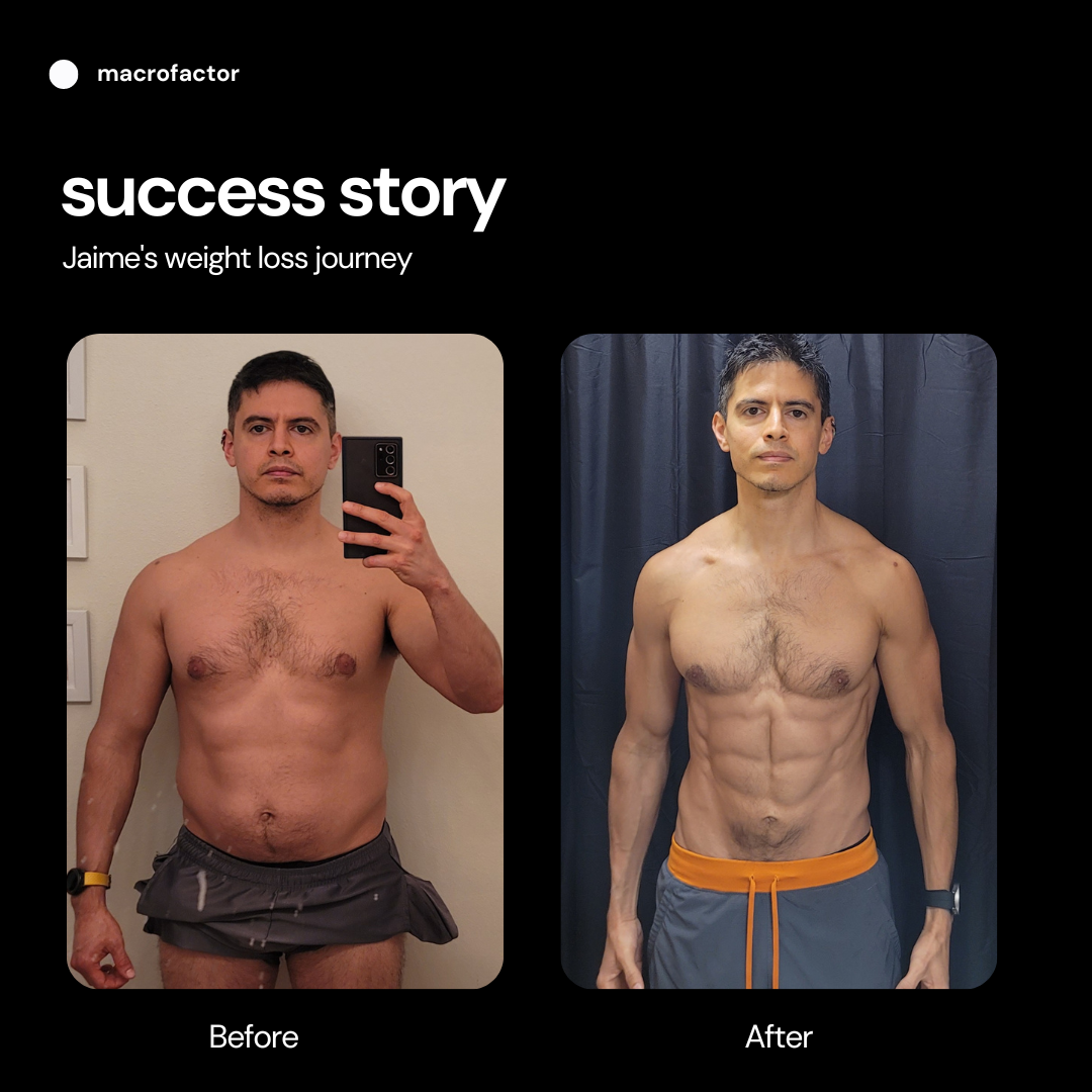 Jaime's weight loss with MacroFactor