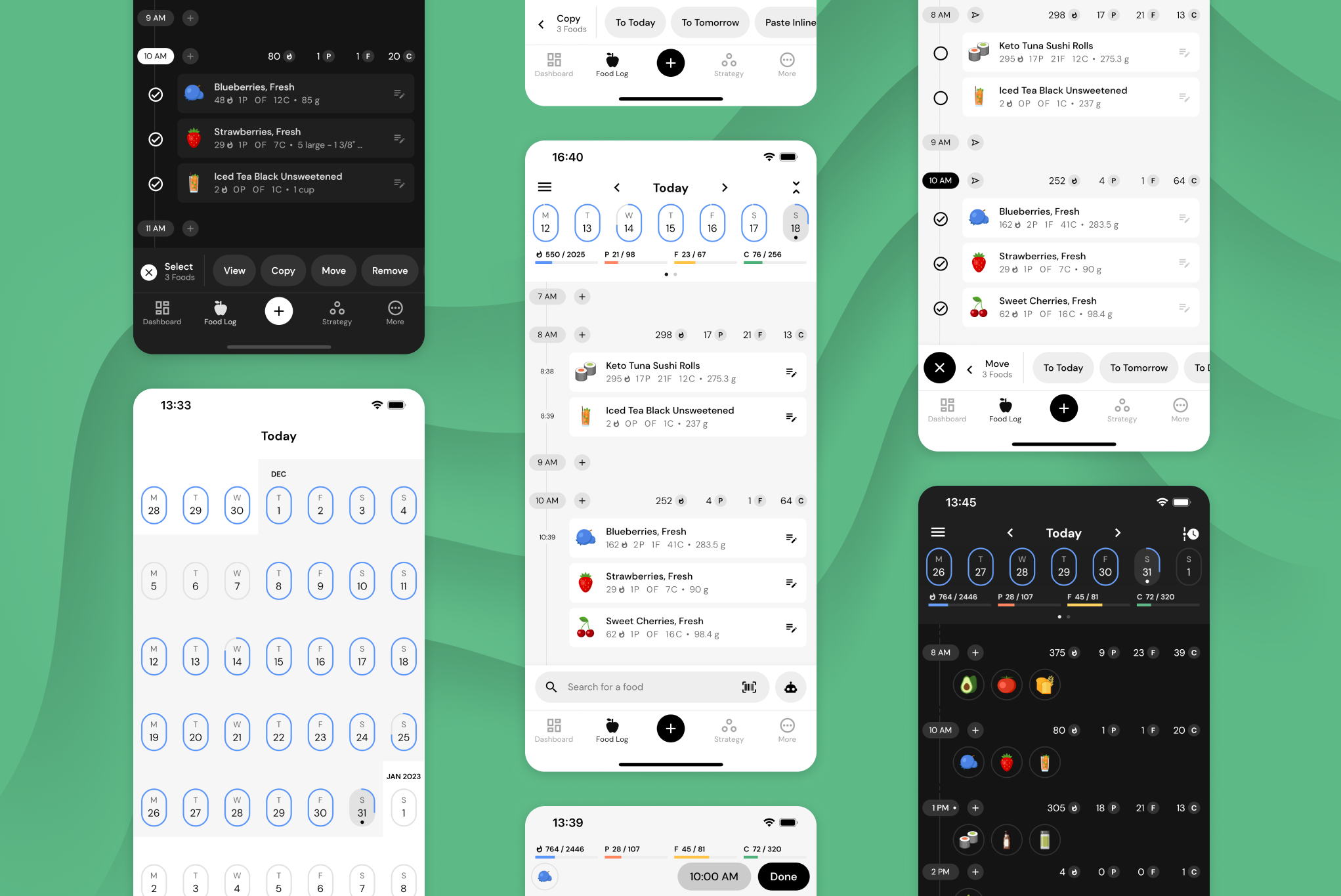 MacroFactor's food timeline revamp in January 2023