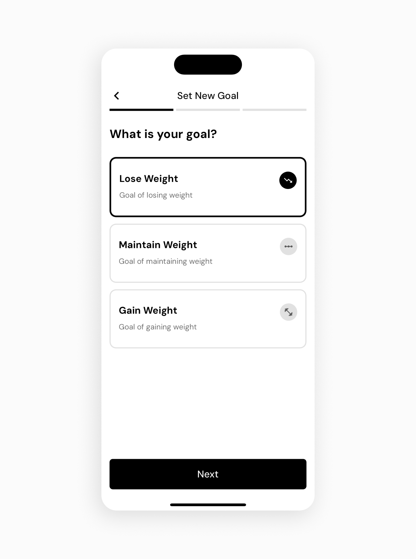 how to set a weight loss goal in macrofactor