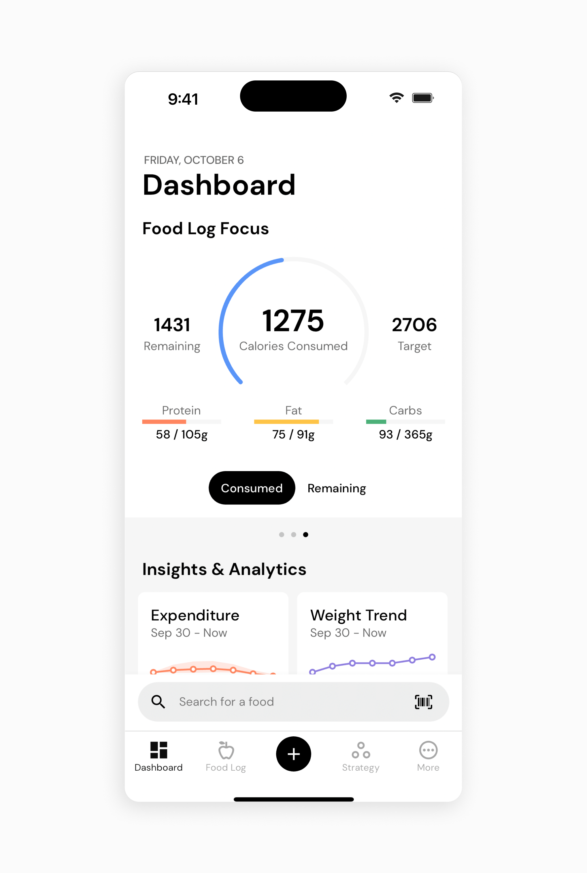 Dashboard for MacroFactor