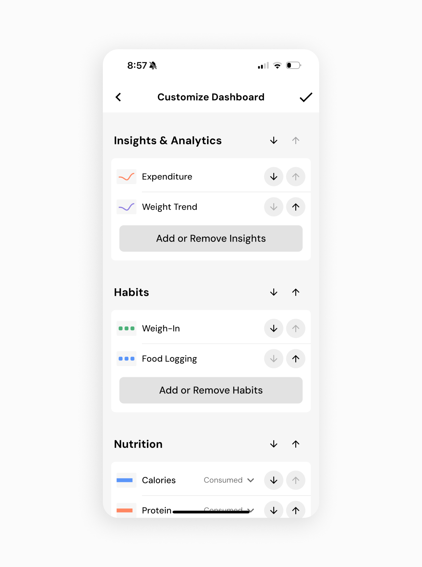 customize dashboard options