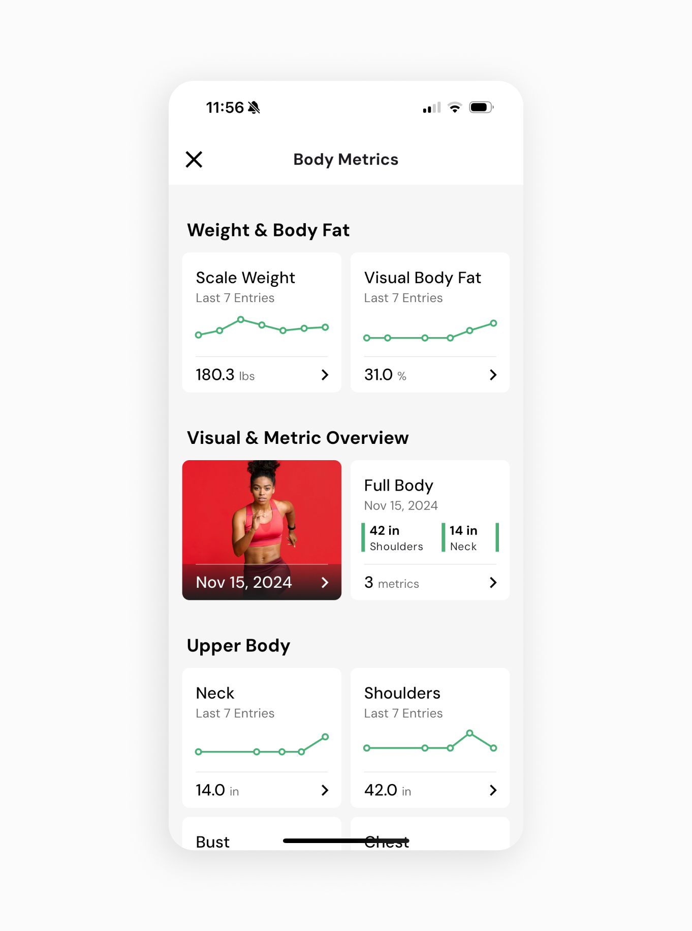 body metrics in macrofactor