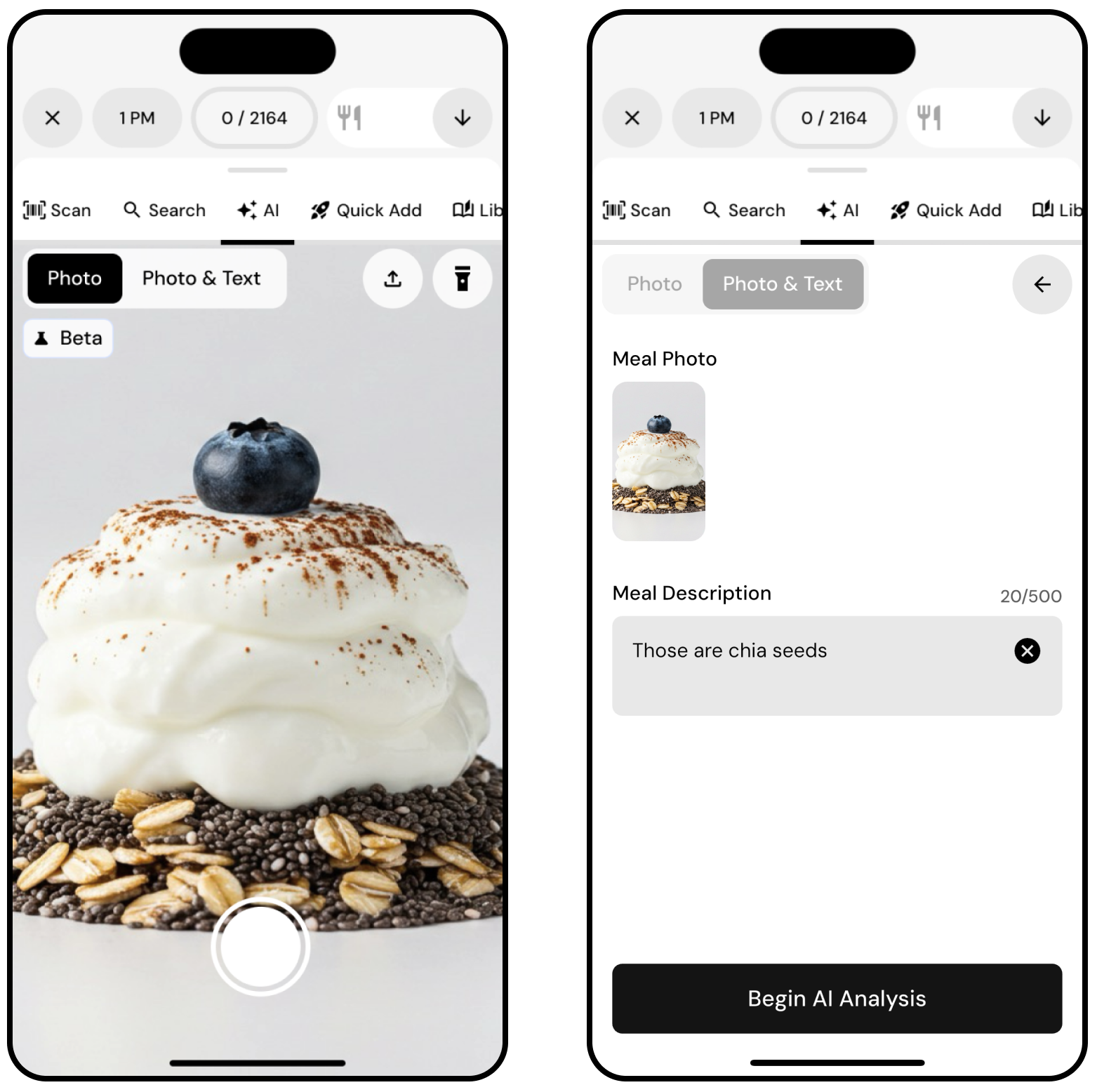 AI-powered photo logging