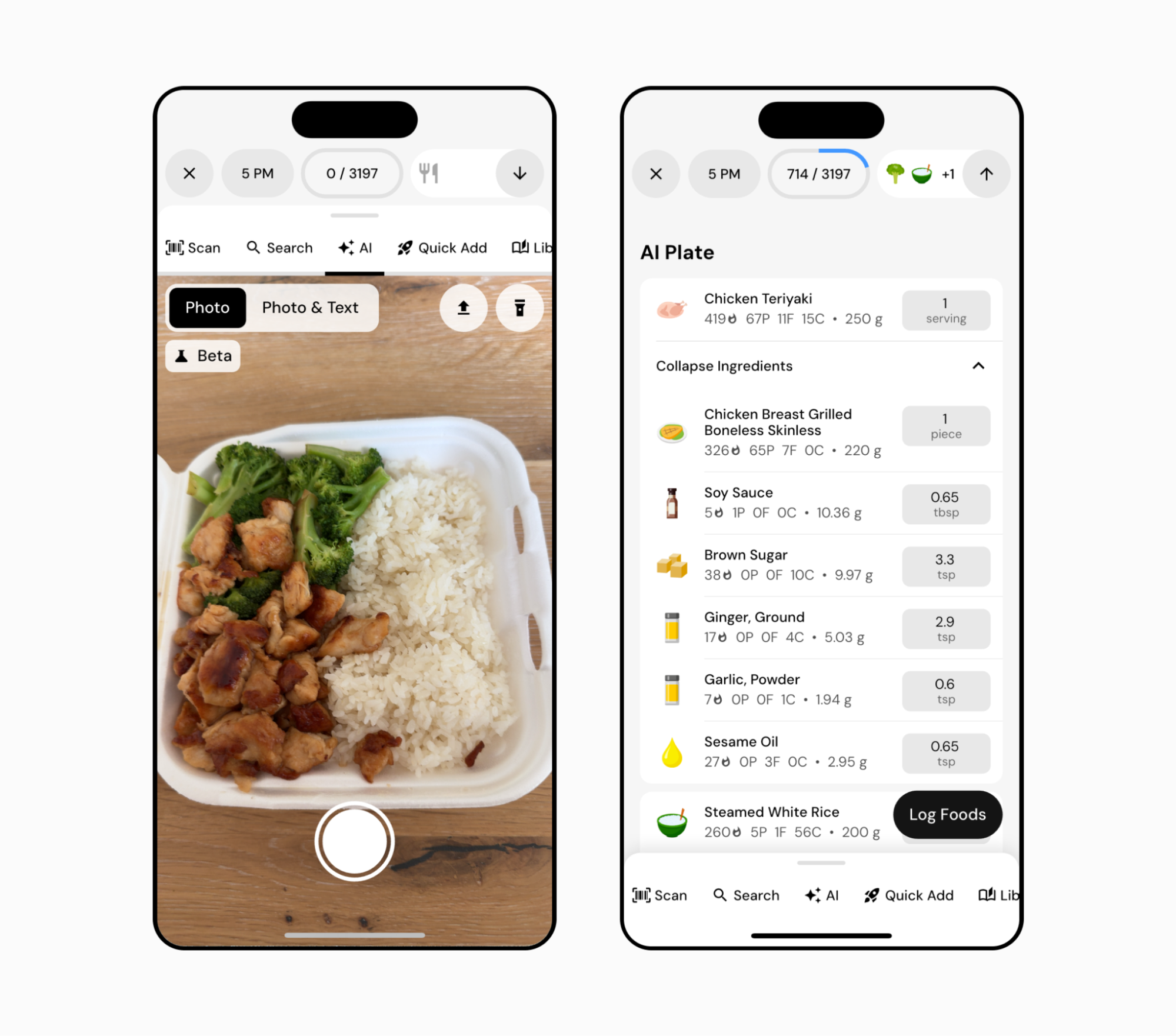 MacroFactor AI can log complex meals from restaurants with just a photo