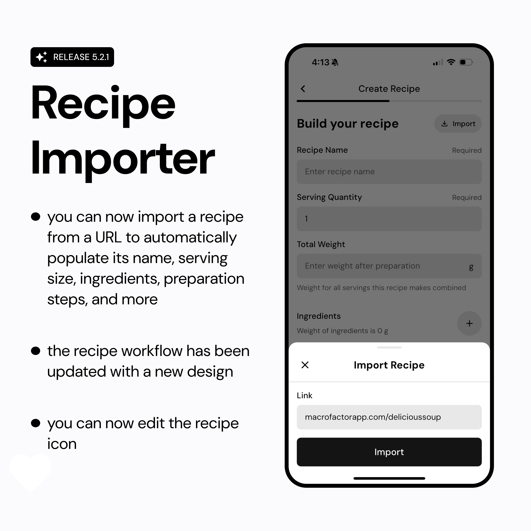 Recipe importer