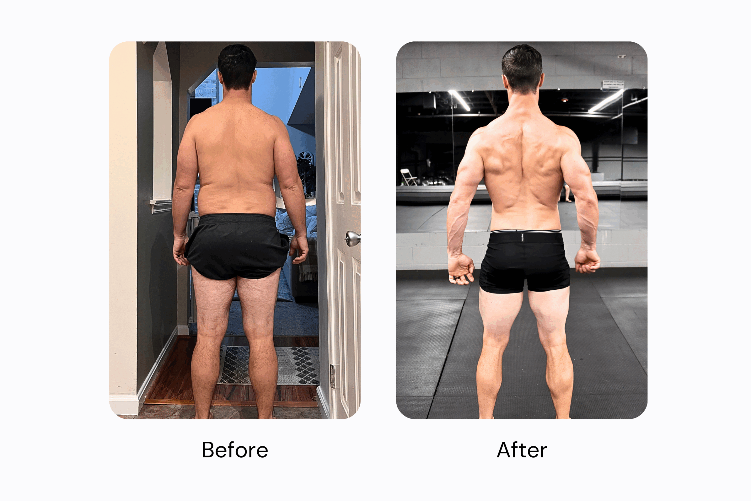 Ryan before and after - back