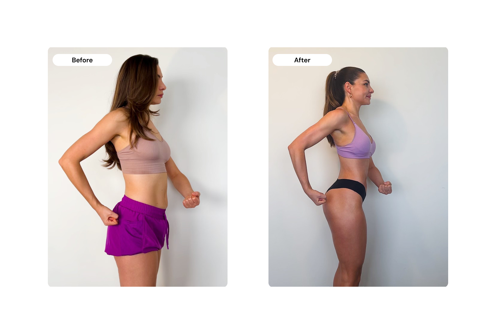 Andriana before and after - side