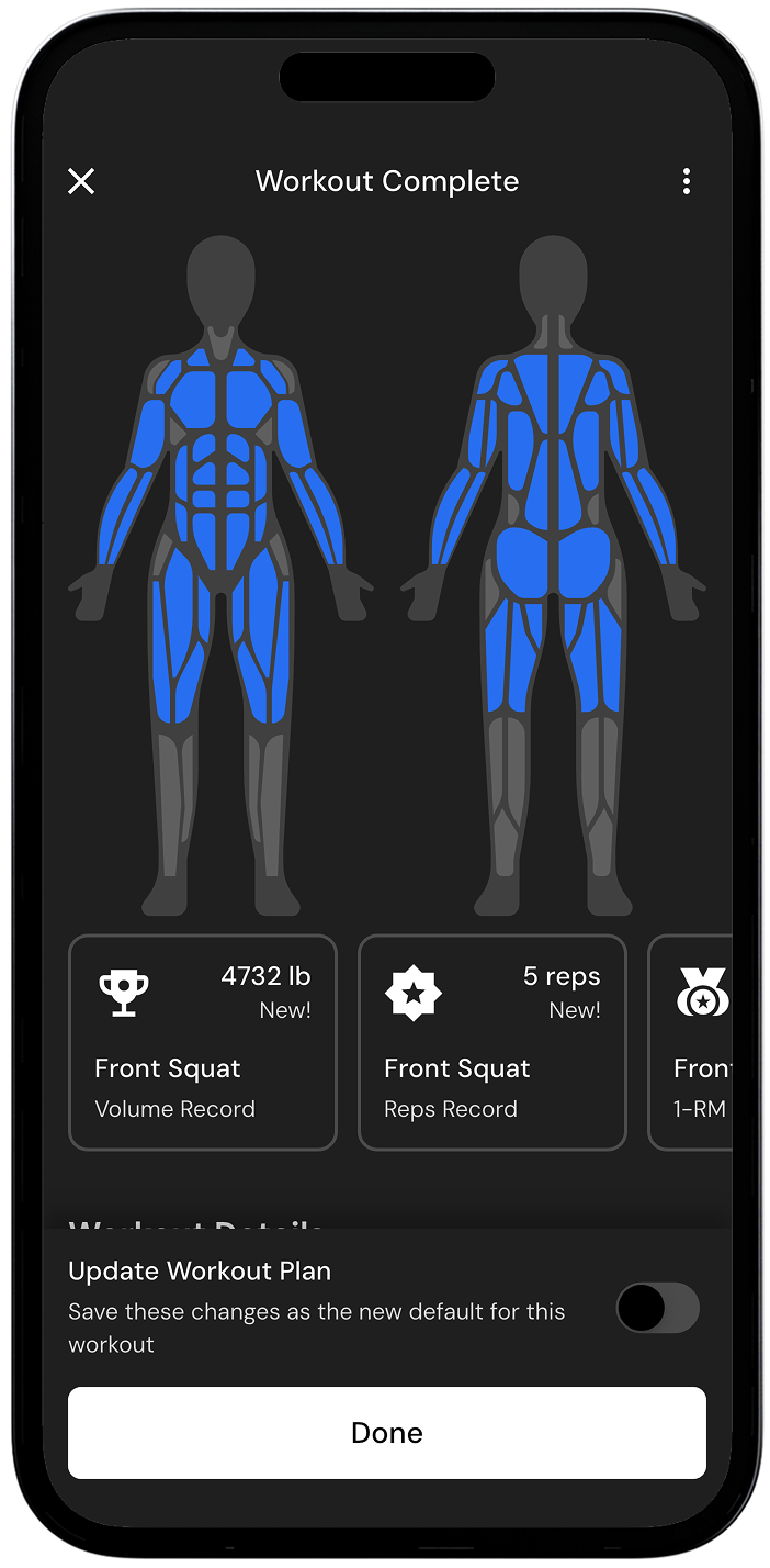 Workout Complete Dark